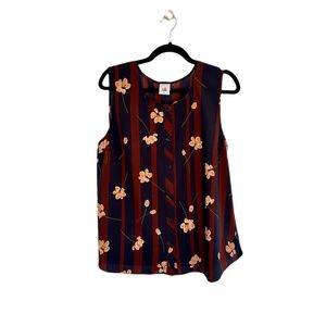 CAbi Style 3600 Scroll Sleeveless Top XL